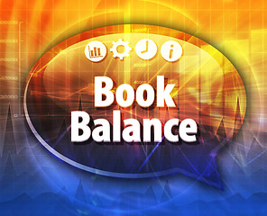 Image showing Book Balance  Business term speech bubble illustration