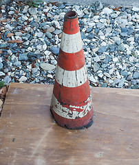Image showing Traffic cone sign