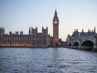 Image showing Houses of Parliament in London