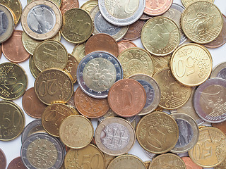 Image showing Euro coins