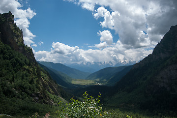 Image showing Hiking in mountain