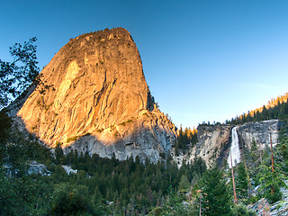 Image showing Sunset in Yosemite park