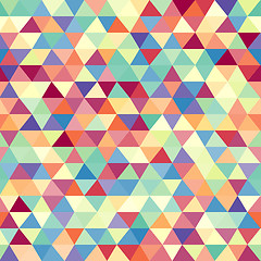 Image showing Seamless geometric background. Mosaic. 