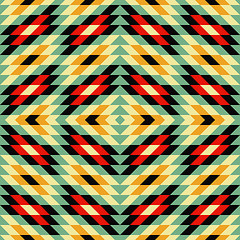 Image showing Seamless geometric background. Mosaic. 