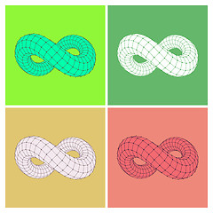 Image showing Infinity symbol. Can be used as design element, emblem, icon. 