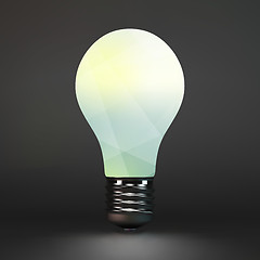 Image showing Lightbulb idea symbol. 3d vector illustration. 