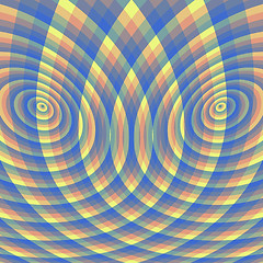 Image showing Abstract swirl background. Pattern with optical illusion. 