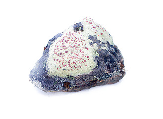 Image showing stone from the mountains tundra on a white background