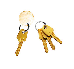 Image showing keys on a white background