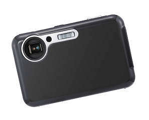 Image showing Black digital camera