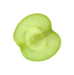 Image showing half of apple