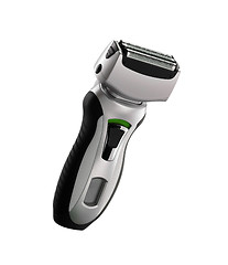 Image showing Electric shaver place on white background