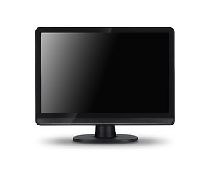 Image showing Modern widescreen lcd tv monitor