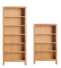 Image showing Wooden bookcase isolated