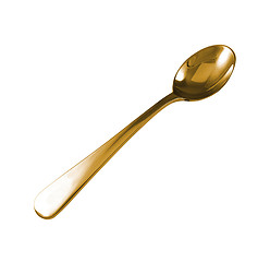Image showing gold spoon