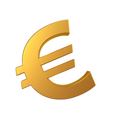 Image showing Gold euro sign