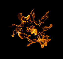 Image showing fire on a black background