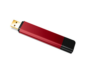 Image showing red USB flash drive