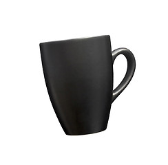 Image showing Black mug empty blank isolated