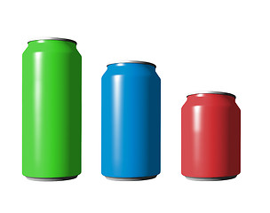 Image showing different cans