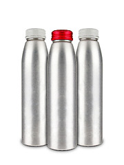 Image showing Metal water bottles