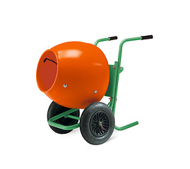 Image showing Concrete mixer isolated