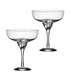 Image showing Empty glasses isolated