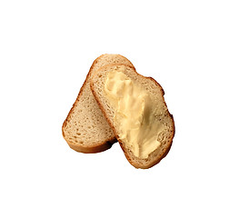 Image showing buttered bread