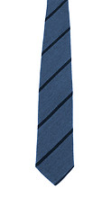 Image showing Blue tie isolated