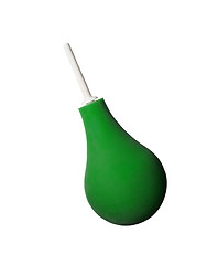 Image showing Green rubber pear (enema)