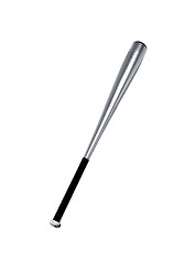 Image showing Aluminum baseball bat