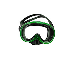 Image showing green diving mask