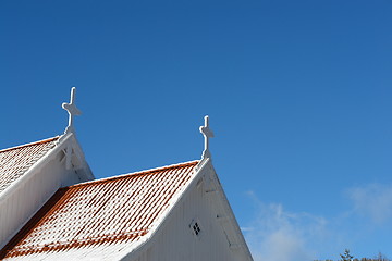 Image showing Crosses on roof