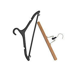 Image showing clothes hangers