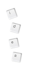 Image showing Computer buttons in write word \