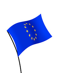 Image showing Europe Flag isolated on white