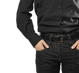 Image showing businessman with hands in pockets