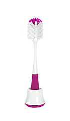 Image showing pink toilet brush