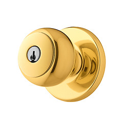 Image showing golden Door Knob