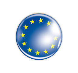 Image showing badge with the flag of Europe