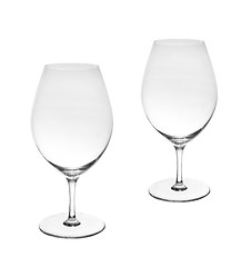 Image showing Empty wine glasses