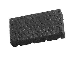 Image showing black Sponge with white background