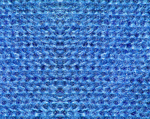 Image showing abstract blue wool background