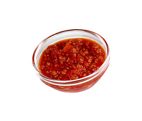 Image showing Tomato sauce in a small glass