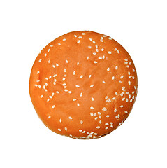 Image showing appetizing bun with sesame