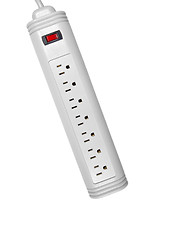 Image showing White Power extension cord