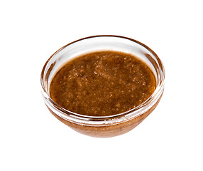 Image showing Pepper Tomato sauce in a small glass