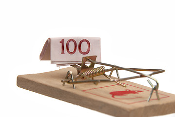 Image showing Money # 28 - in mousetrap