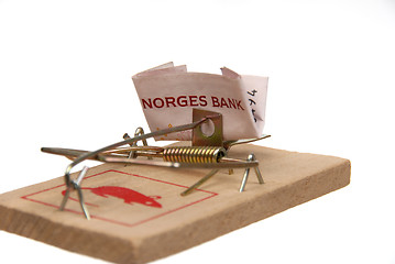 Image showing Money # 29 - in mousetrap