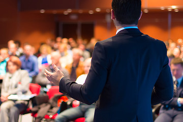 Image showing Speaker at Business Conference and Presentation.